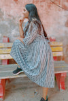 IndieHaat|Pure Cotton Dress Ikkat Design Grey 25% Off