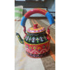 Rajasthani Handpainted Pink and Blue Metal Kettles-Indiehaat