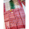 Silkmark Certified Tussar Silk Madhubani Block Print Biege color Saree with Blouse-Indiehaat