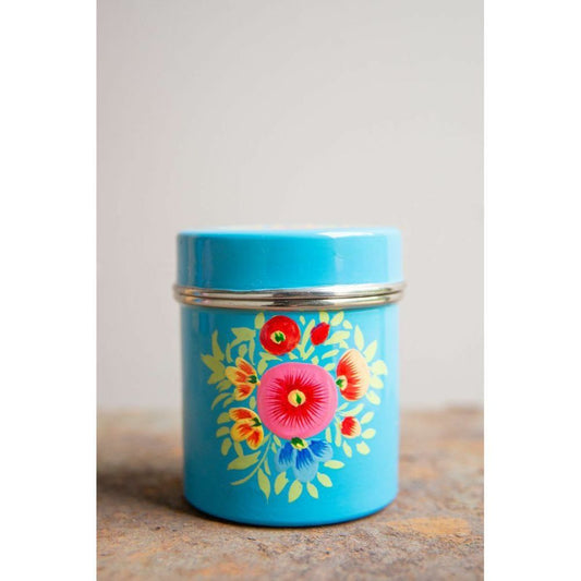 Upgrade your kitchen with Rajasthani Handpainted Stainless Steel Containers - Buy now at 1399-Indiehaat
