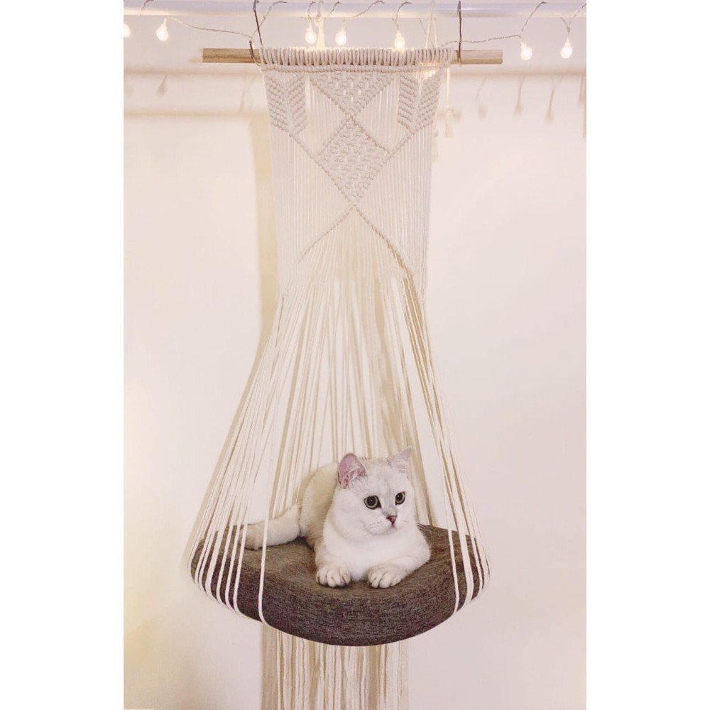 Macrame Cat Swing Cum Dog Swing
Size: 36" Long-Indiehaat
