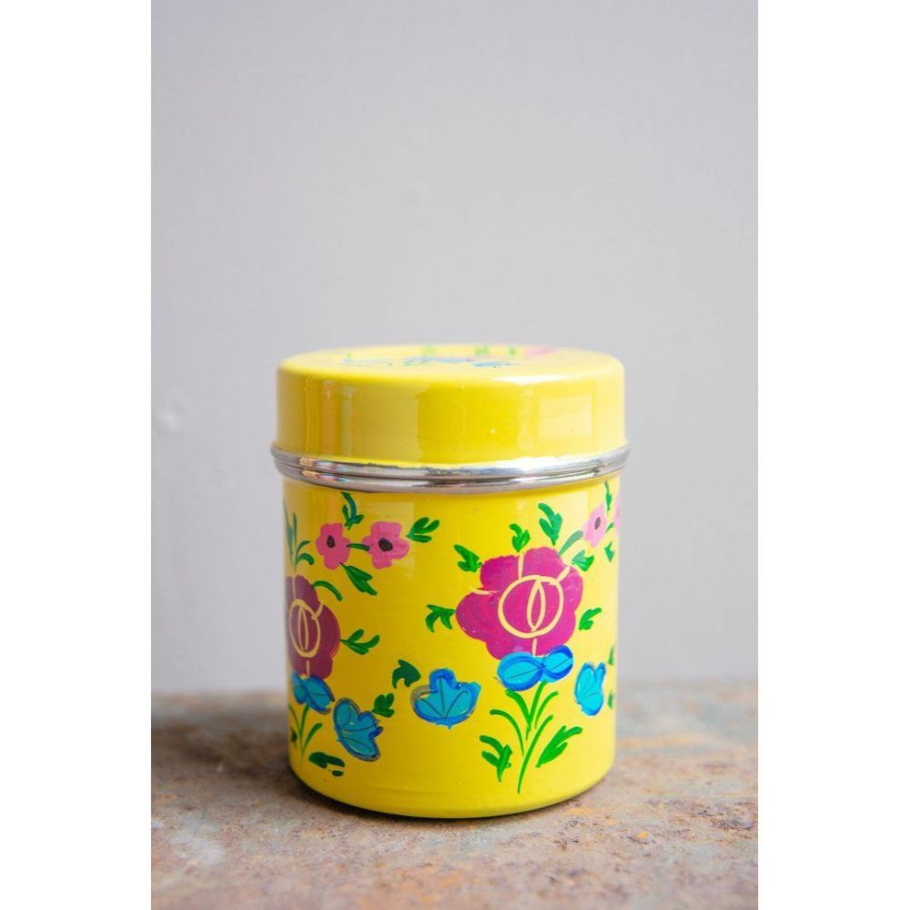 Rajasthani Handpainted Stainless Steel Containers