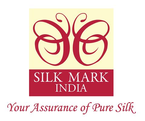 Tussar Silk Dupatta and Top Set Handprinted Silkmark Certified