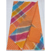 Cotton Kota Doria Multicolor Saree with blouse Handcrafted-Indiehaat