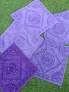 Indiehaat | Khamma Ghani Handmade Cotton Blue Cushion Covers Mirror Work