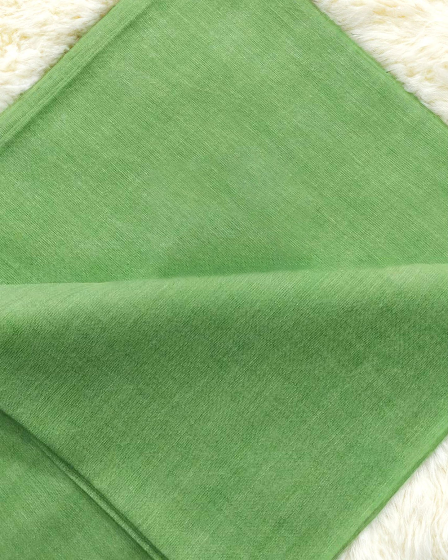 Pure Linen by Linen Fabric Olive Green Color - IndieHaat