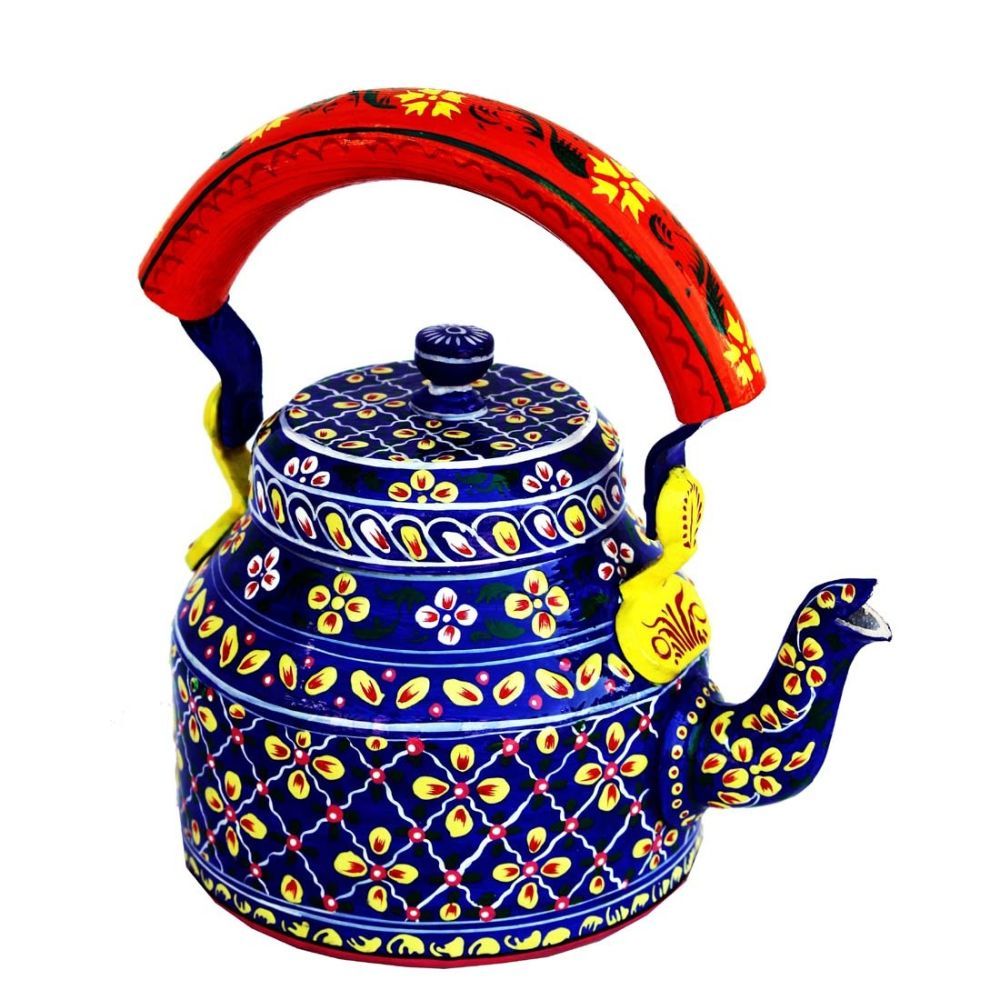 Rajasthani Handpainted Purple Metal Kettles Indiehaat Indiehaat rajasthani-handpainted-purple-metal-kettles-indiehaat-indiehaat